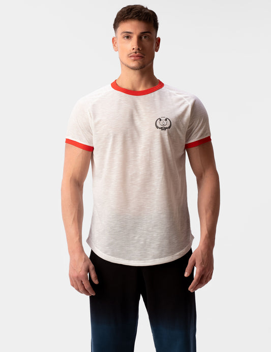 Barcode Berlin T-Shirt Raglan Kenji White