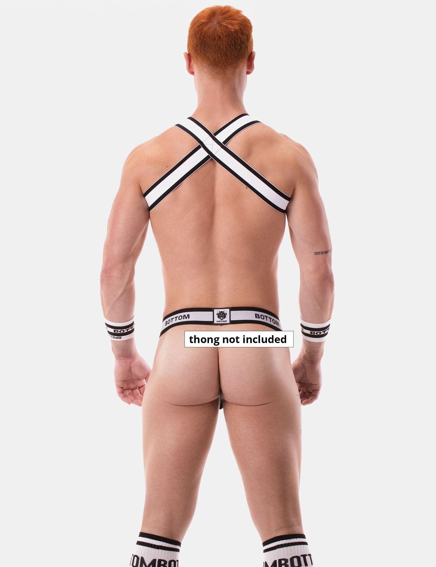 Barcode Berlin Harness BOTTOM White-Black