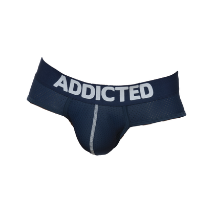 ADDICTED Push Up Mesh Brief Navy