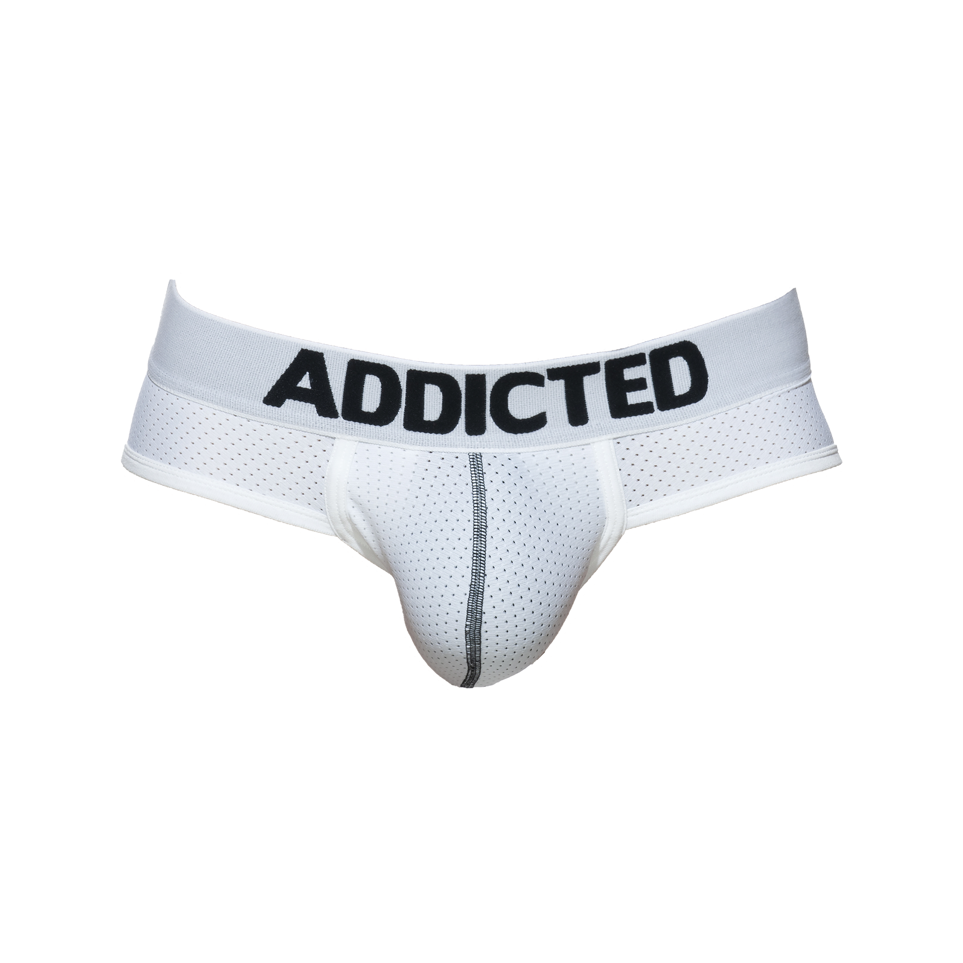 ADDICTED Push Up Mesh Brief White