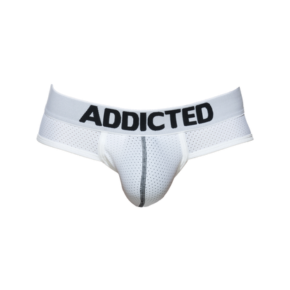 ADDICTED Push Up Mesh Brief White