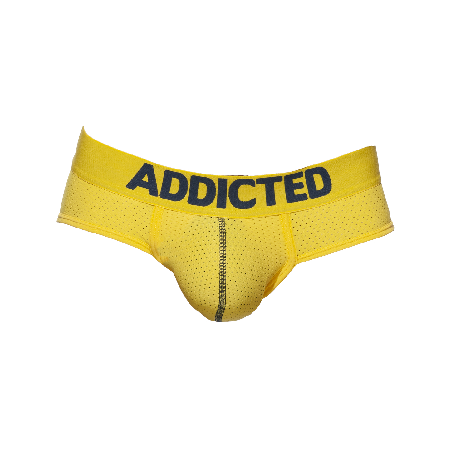 ADDICTED Push Up Mesh Brief Yellow