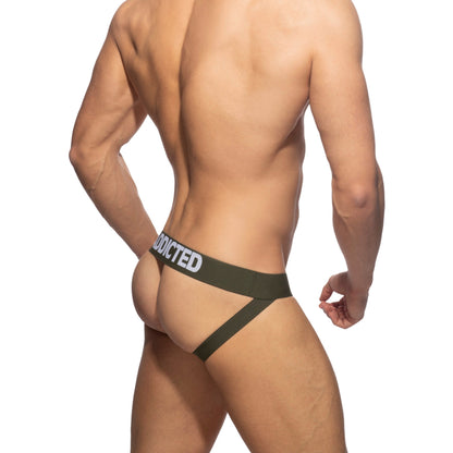 ADDICTED Push Up Mesh Jock Khaki