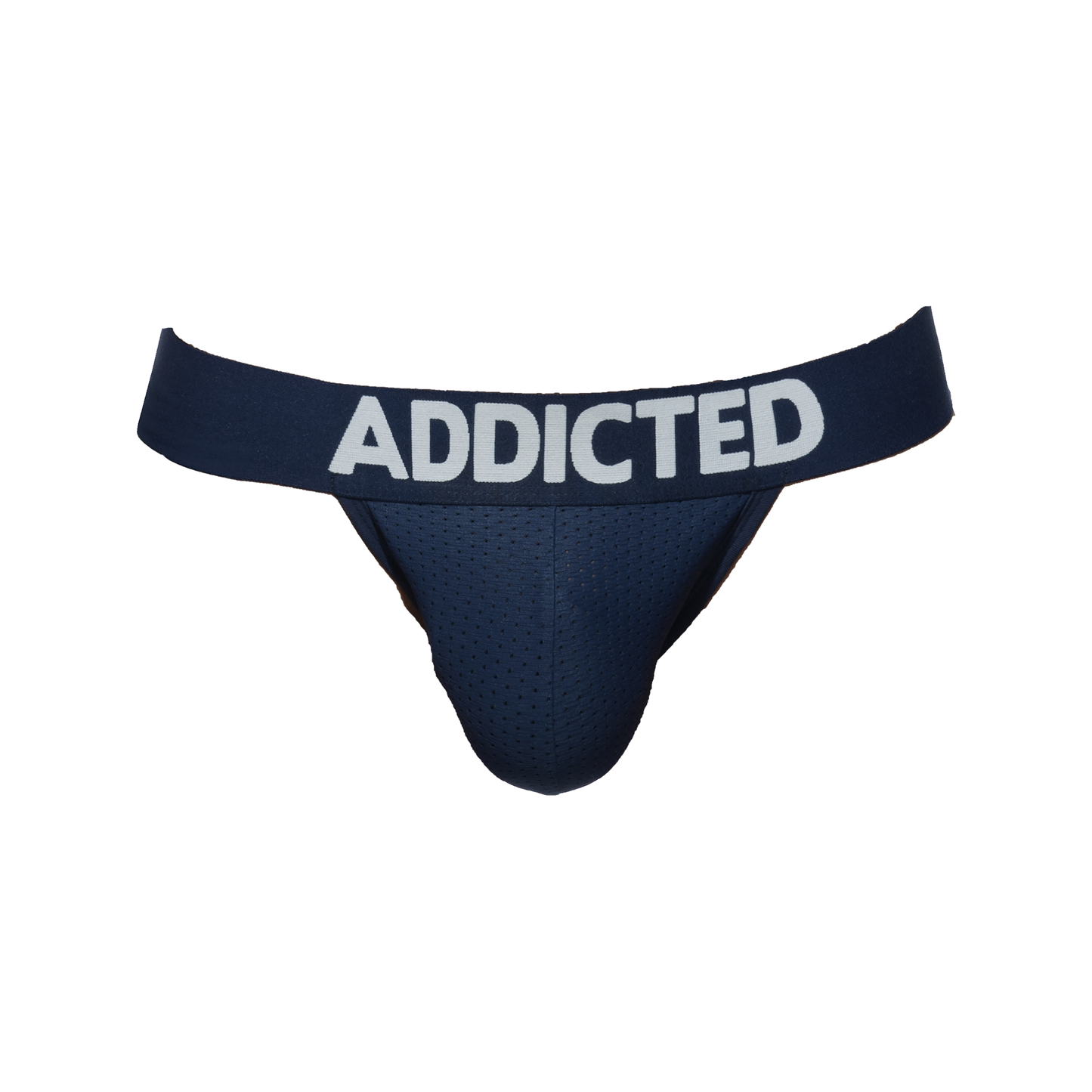 ADDICTED Push Up Mesh Jock Navy