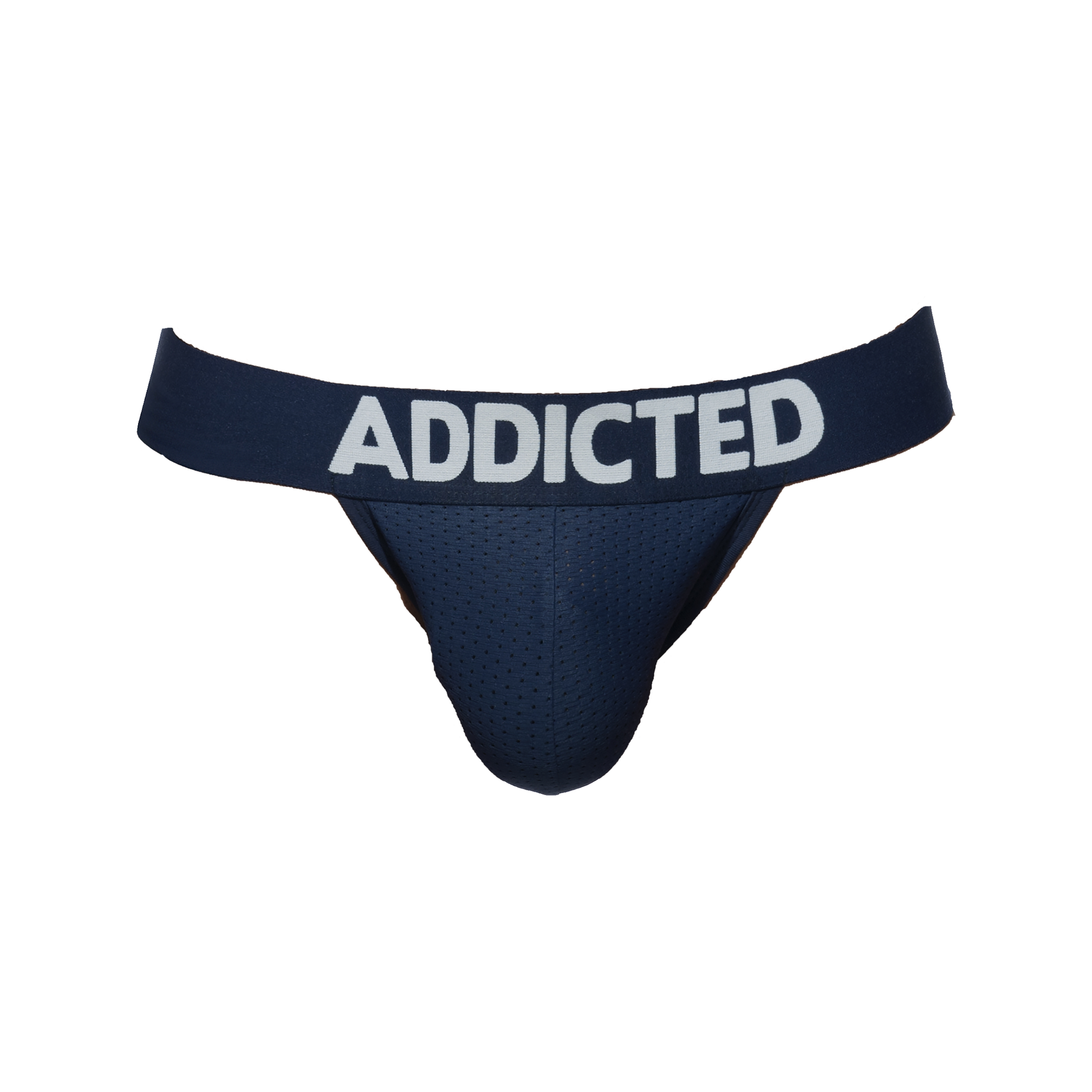 ADDICTED Push Up Mesh Jock Navy