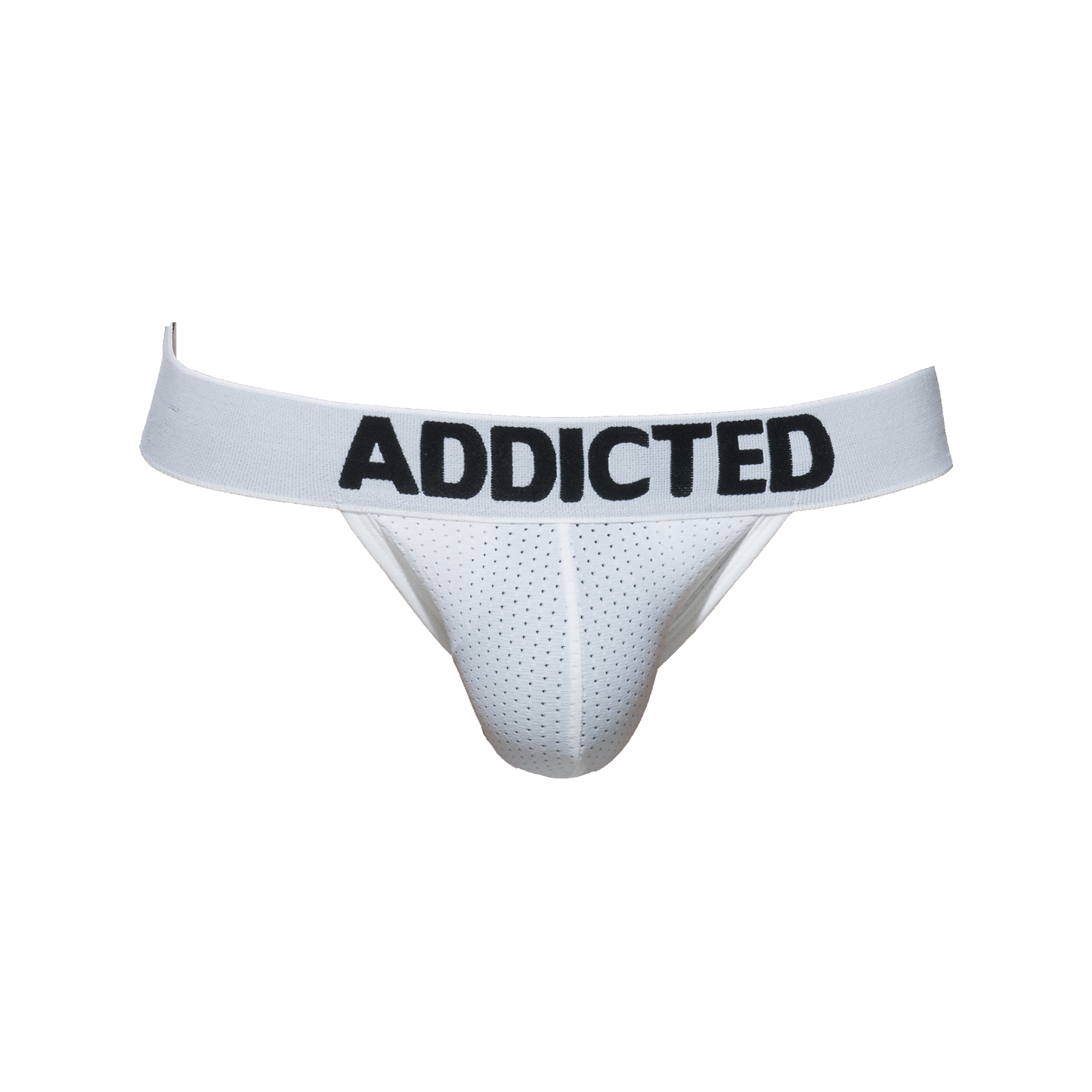 ADDICTED Push Up Mesh Jock White