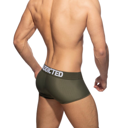 ADDICTED Push Up Mesh Trunk Khaki