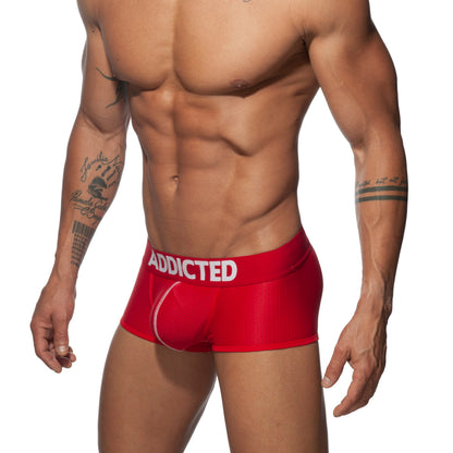ADDICTED Push Up Mesh Trunk Red