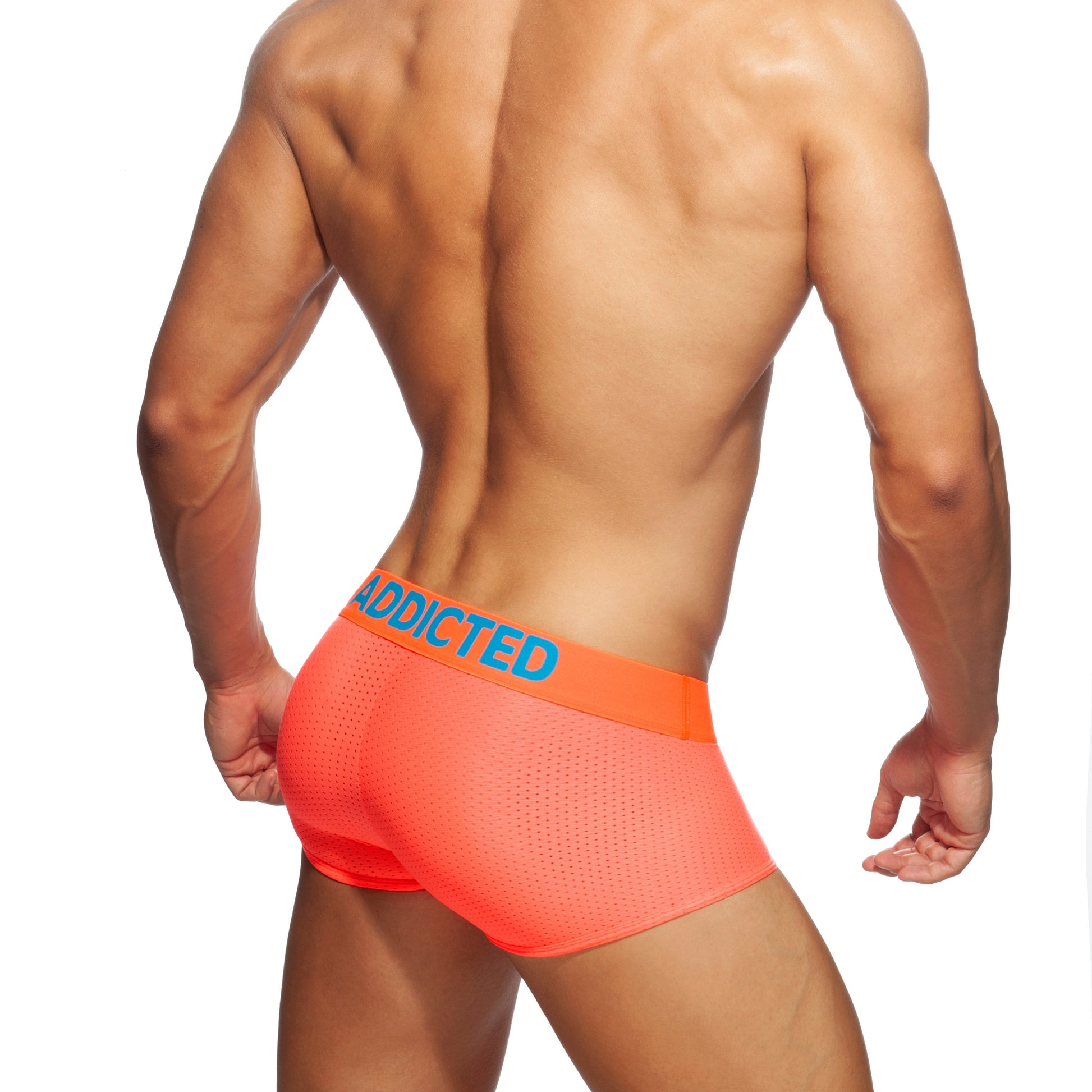 ADDICTED Ring Up Neon Mesh Trunk Orange