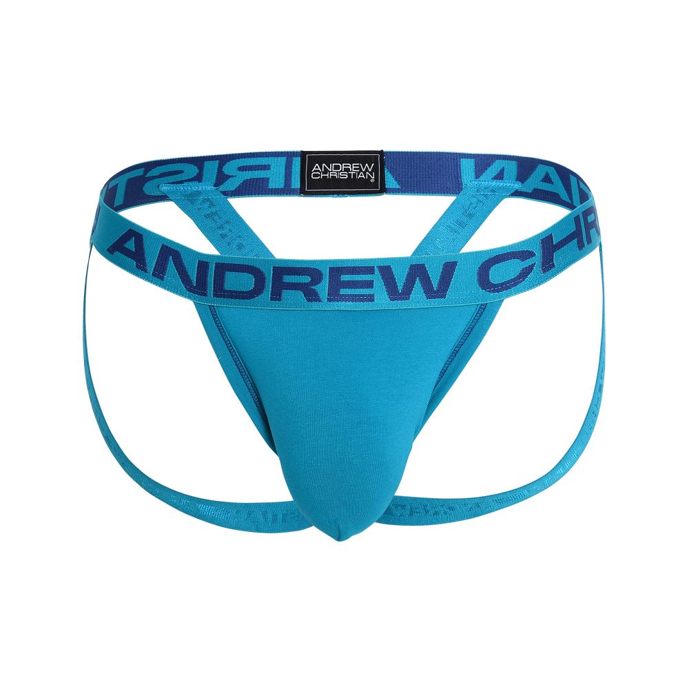 Andrew Christian ALMOST NAKED® Hang-Free Jock Thong Teal