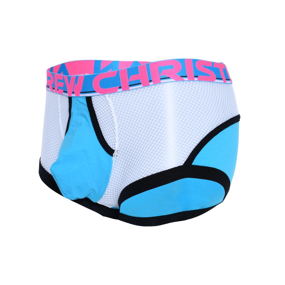 Andrew Christian Almost Naked Retro Boxer Aqua/White