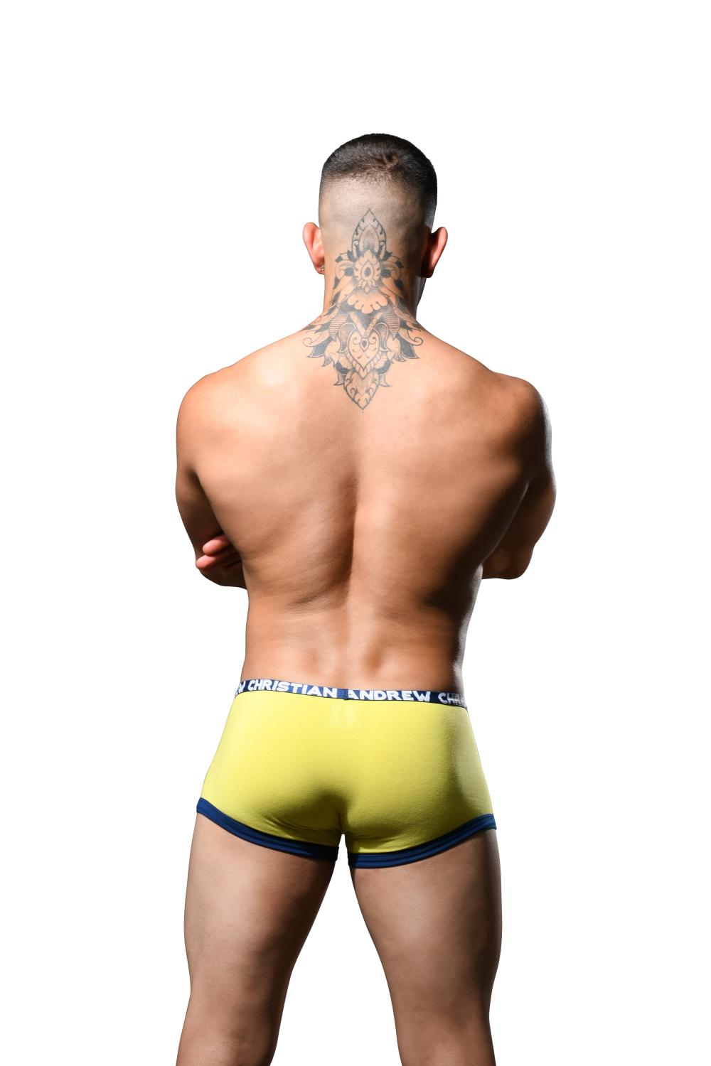 Andrew Christian Fly Tagless Boxer w/ ALMOST NAKED® Citrus Yellow