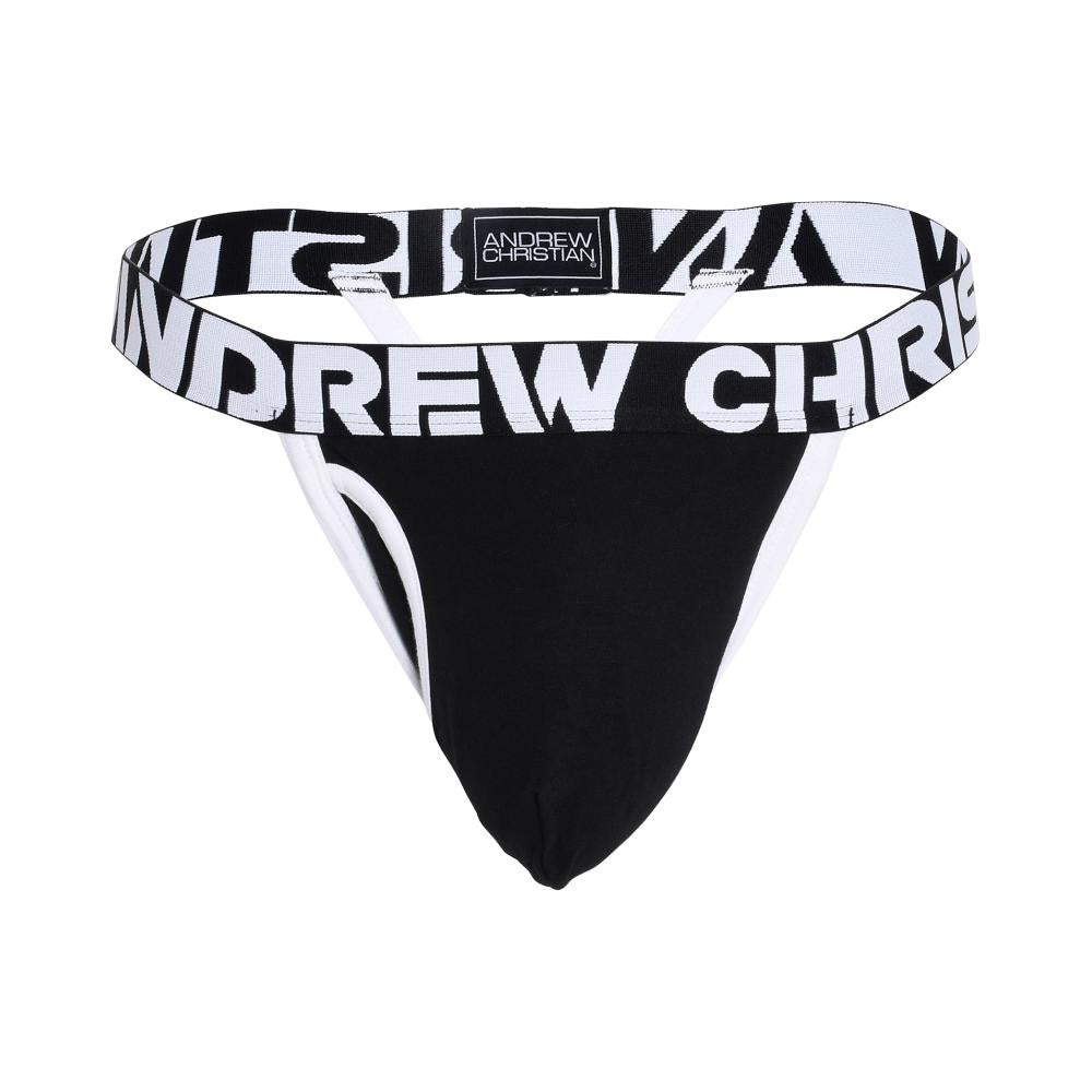 Andrew Christian Fly Y-Back Thong w/ ALMOST NAKED® Black