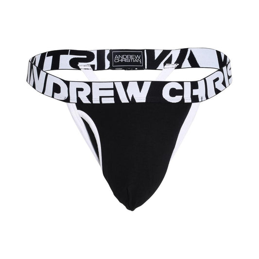 Andrew Christian Fly Y-Back Thong w/ ALMOST NAKED® Black