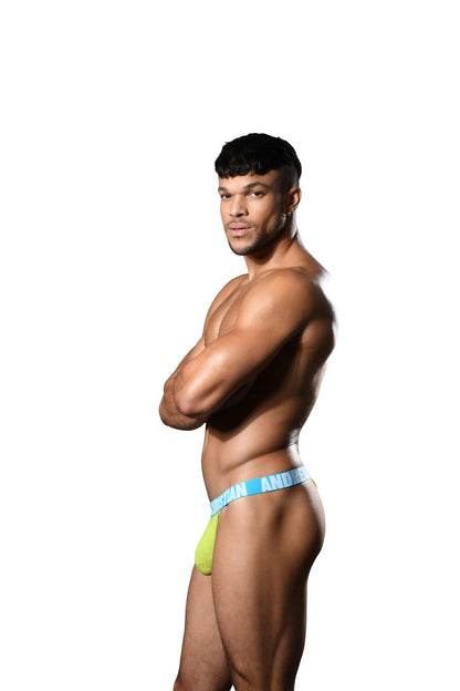 Andrew Christian Happy Y-Back Thong w/ ALMOST NAKED® Fresh Lime
