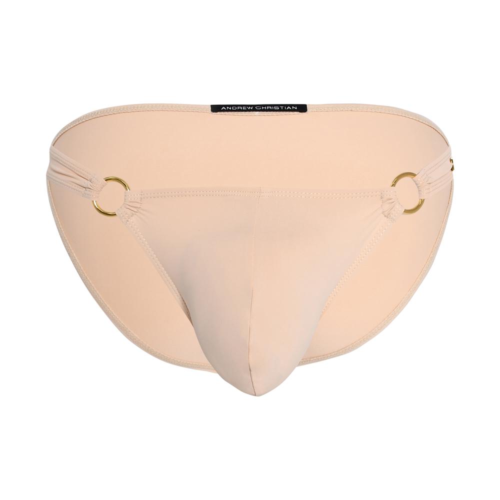 Andrew Christian Low Cut Ring Brief w/ ALMOST NAKED® Sand