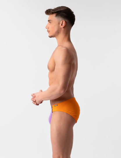 Barcode Berlin Avas Swim Brief Lila-Orange-Black