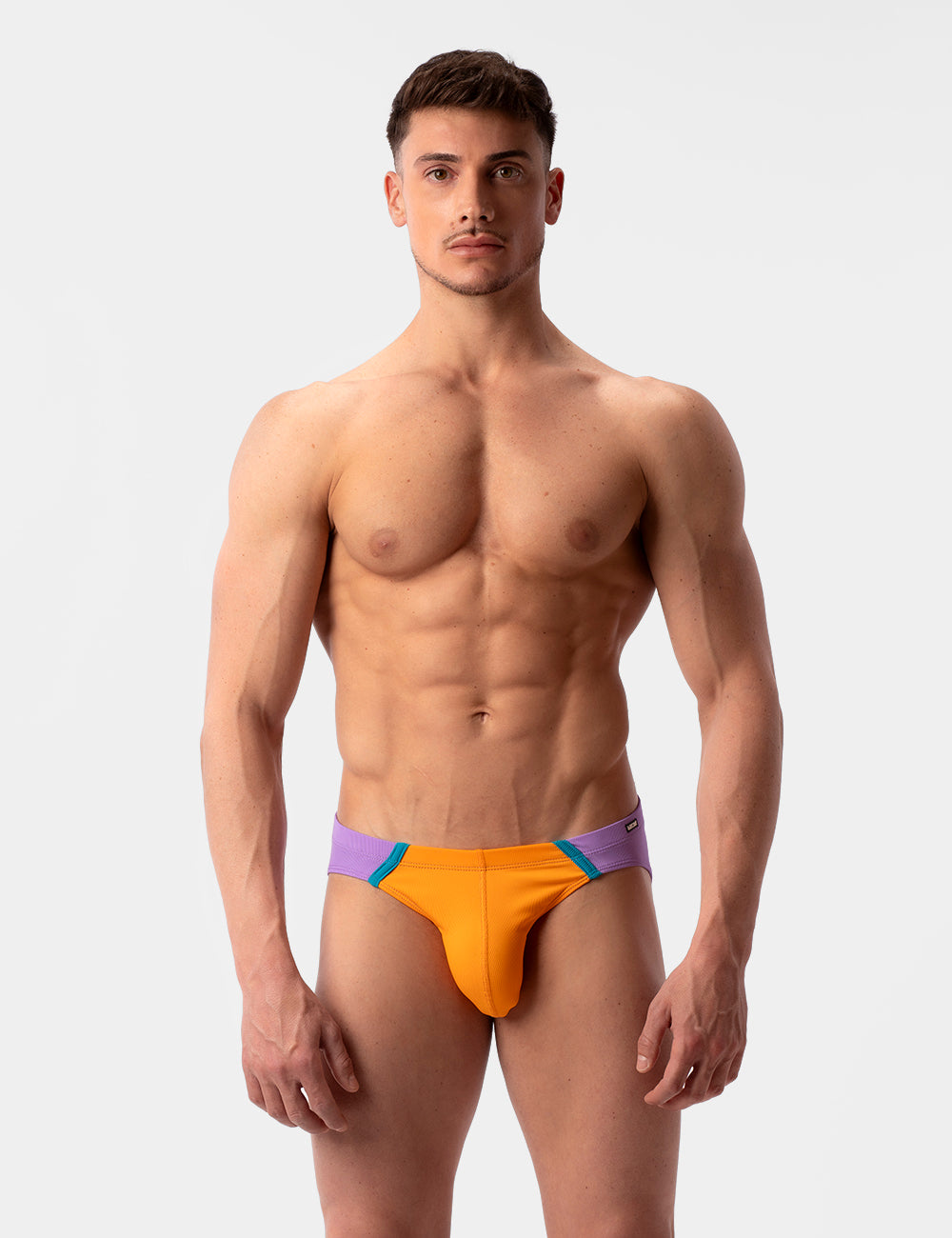 Barcode Berlin Avas Swim Brief Orange-Lila-Blue