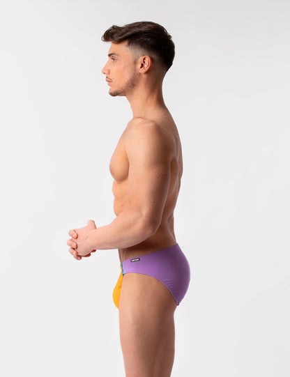 Barcode Berlin Avas Swim Brief Orange-Lila-Blue
