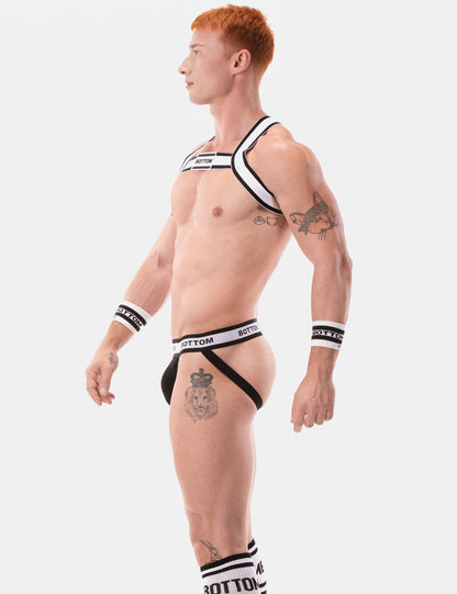 Barcode Berlin BOTTOM Multipack 1x Jockstrap Black + 1x Harness White-Black