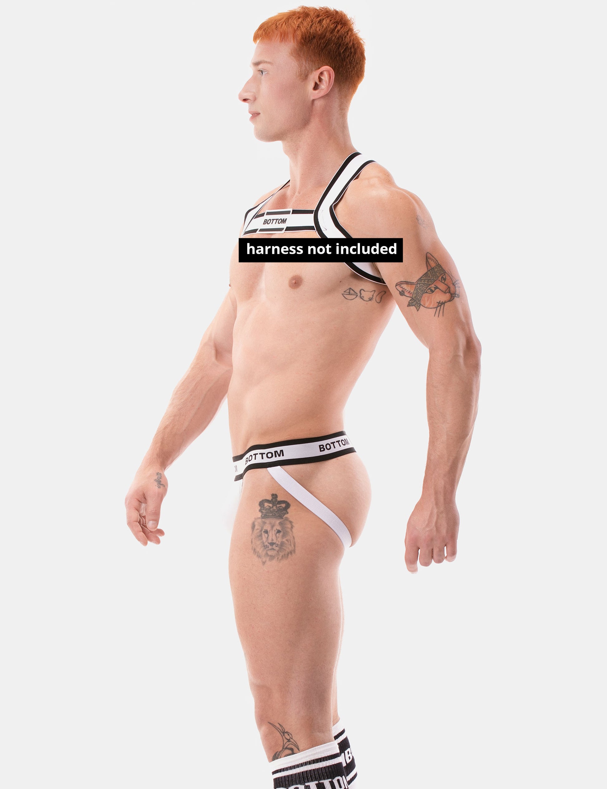 Barcode Berlin Jockstrap BOTTOM White-Black