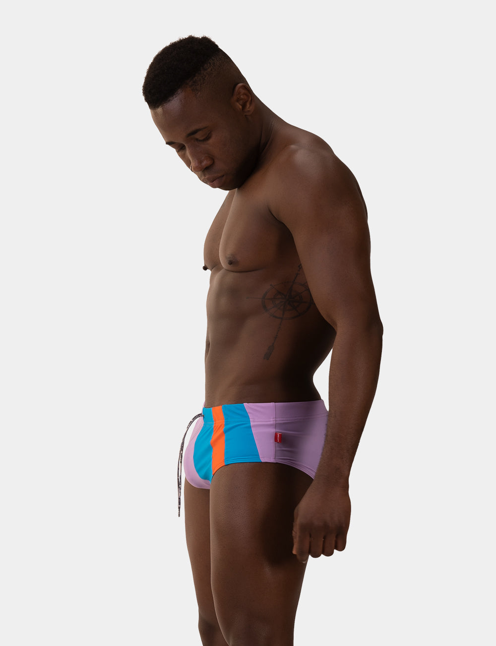 Barcode Berlin Mar Bella Beach Swim Trunk Lavanda-Turchese-Orange
