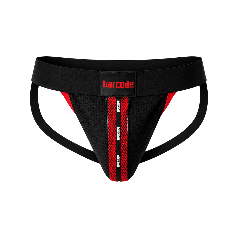 Barcode Berlin Mesh Jock Tel Black-Red