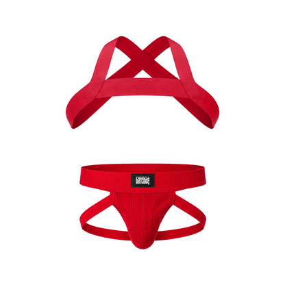 Barcode Berlin Multipack 1x Anton Jock Red + 1x Harness Matt Red