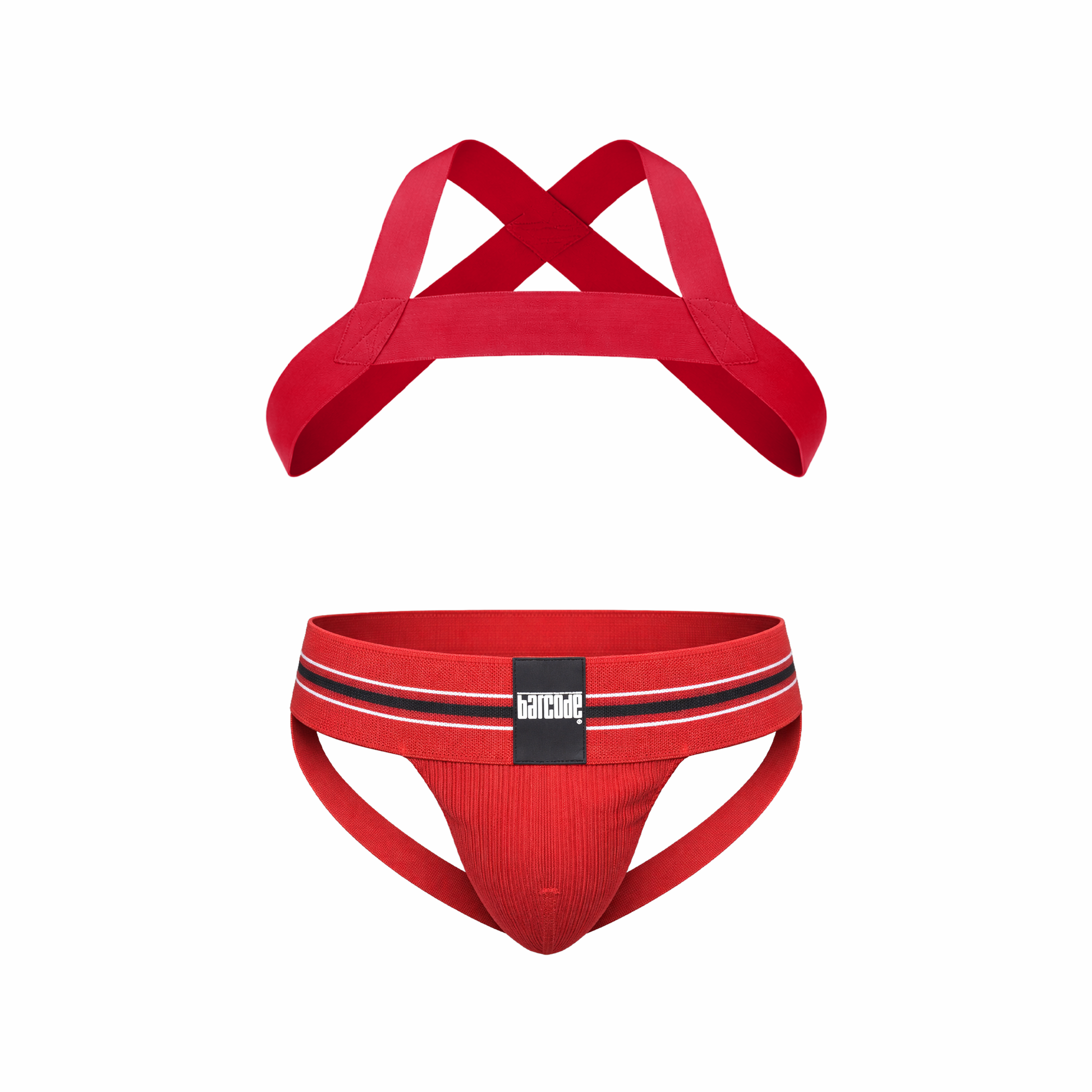 Barcode Berlin Multipack 1x Boris Jockstrap + 1x Harness Matt Red