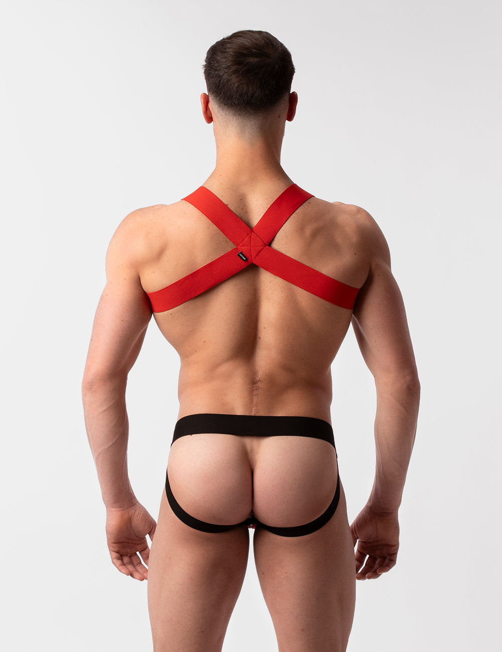 Barcode Berlin Multipack 1x Mesh Jock Tel Black-Red + 1x Matt Harness Red