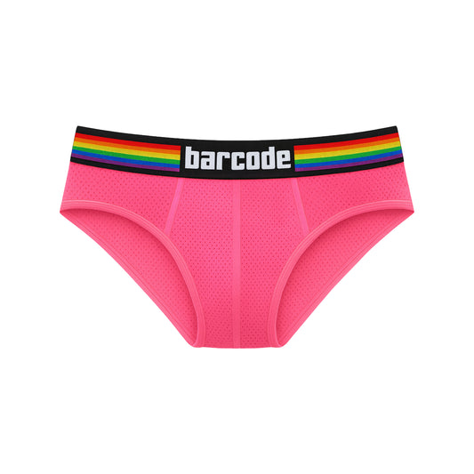 Barcode Berlin Pride Brief Neonpink