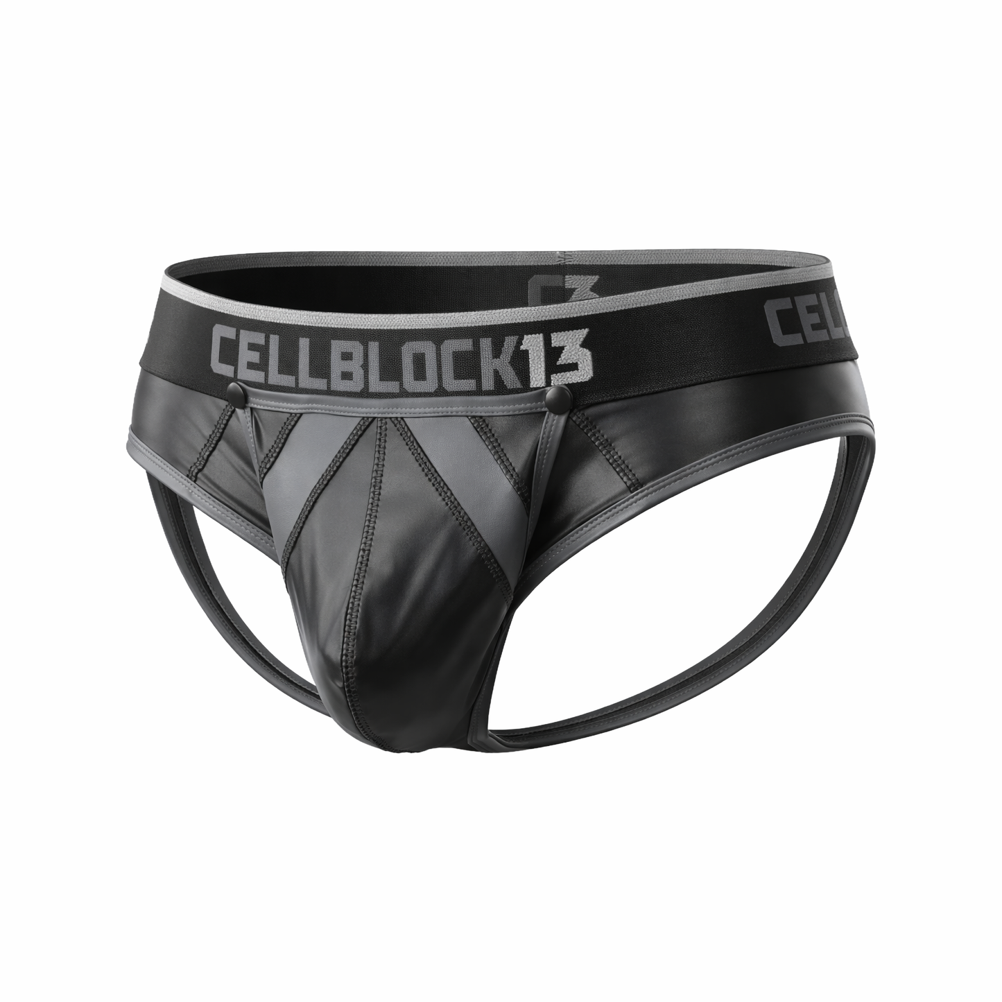 CELLBLOCK 13 Anti-Chrome Snap Up Jock Brief Grey