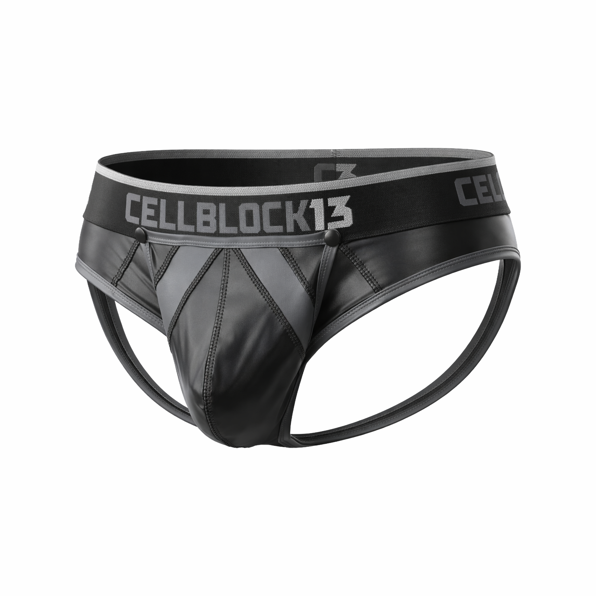 CELLBLOCK 13 Anti-Chrome Snap Up Jock Brief Grey