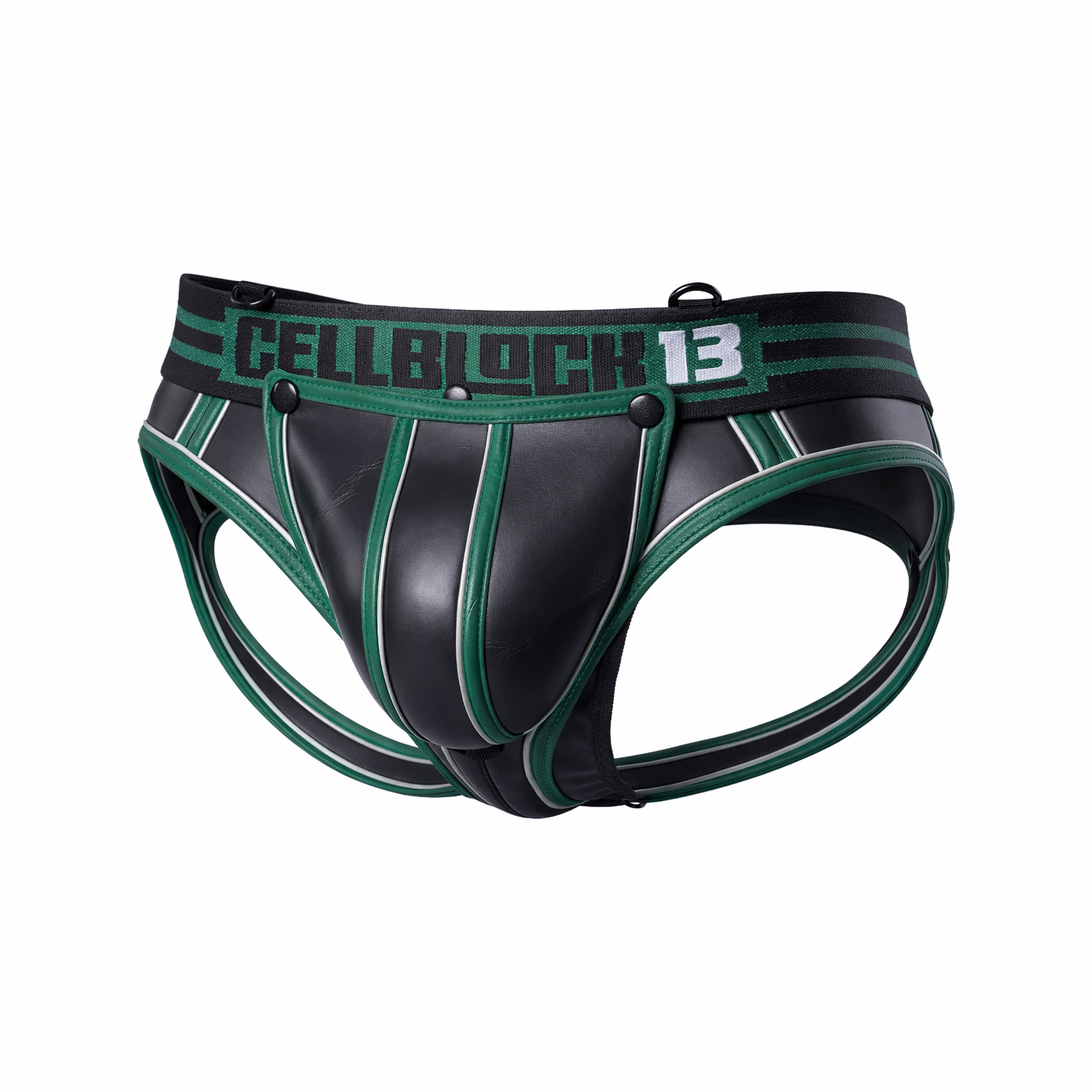 CELLBLOCK 13 Mercury Jock Brief w/ C-ring + Removable Pouch Green