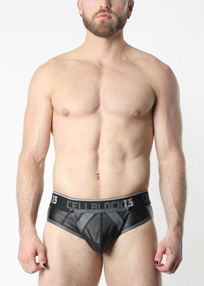 CELLBLOCK 13 Multipack Anti-Chrome Snap Up Jock Brief + Velocity 2.0 Knee High Sock Grey