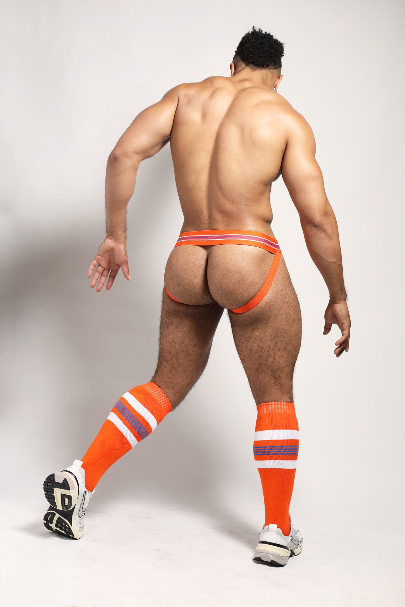 CELLBLOCK 13 Tight End 2 inch Snap Up Jockstrap Orange