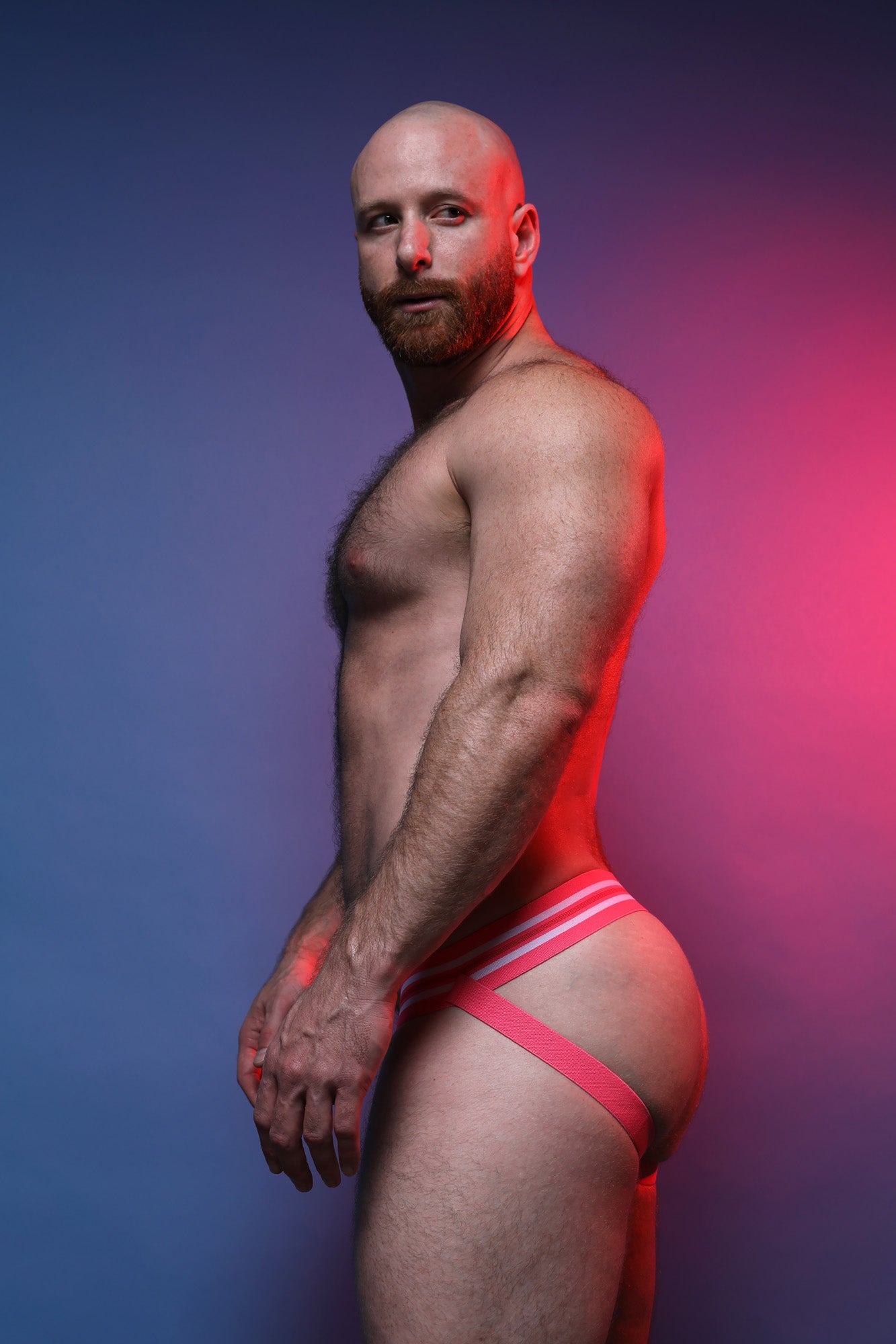CELLBLOCK 13 Tight End 2 inch Snap Up Jockstrap Pink