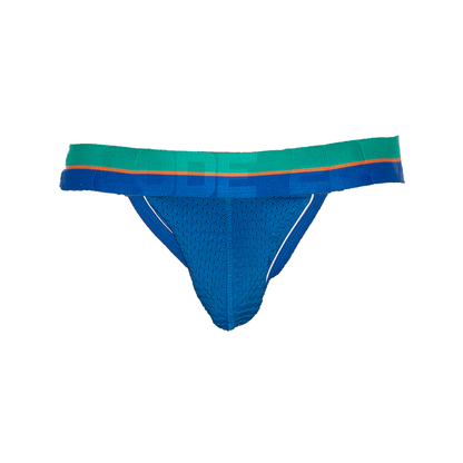 CODE 22 Bright Mesh Jockstrap Blue