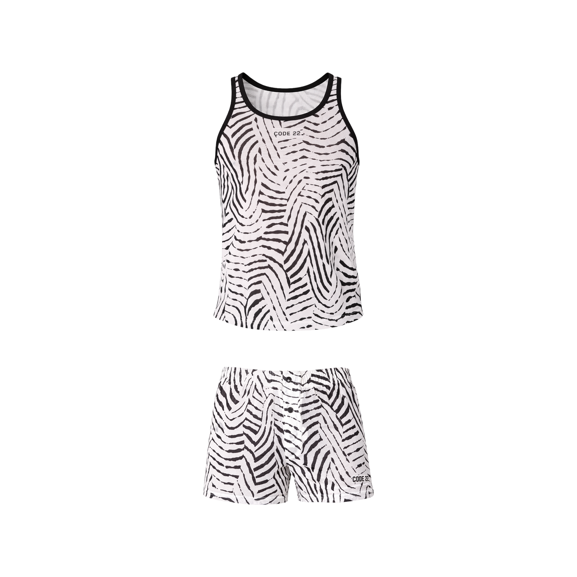CODE 22 Multipack 1x Savanna Boxer Short + 1x Savanna Tanktop