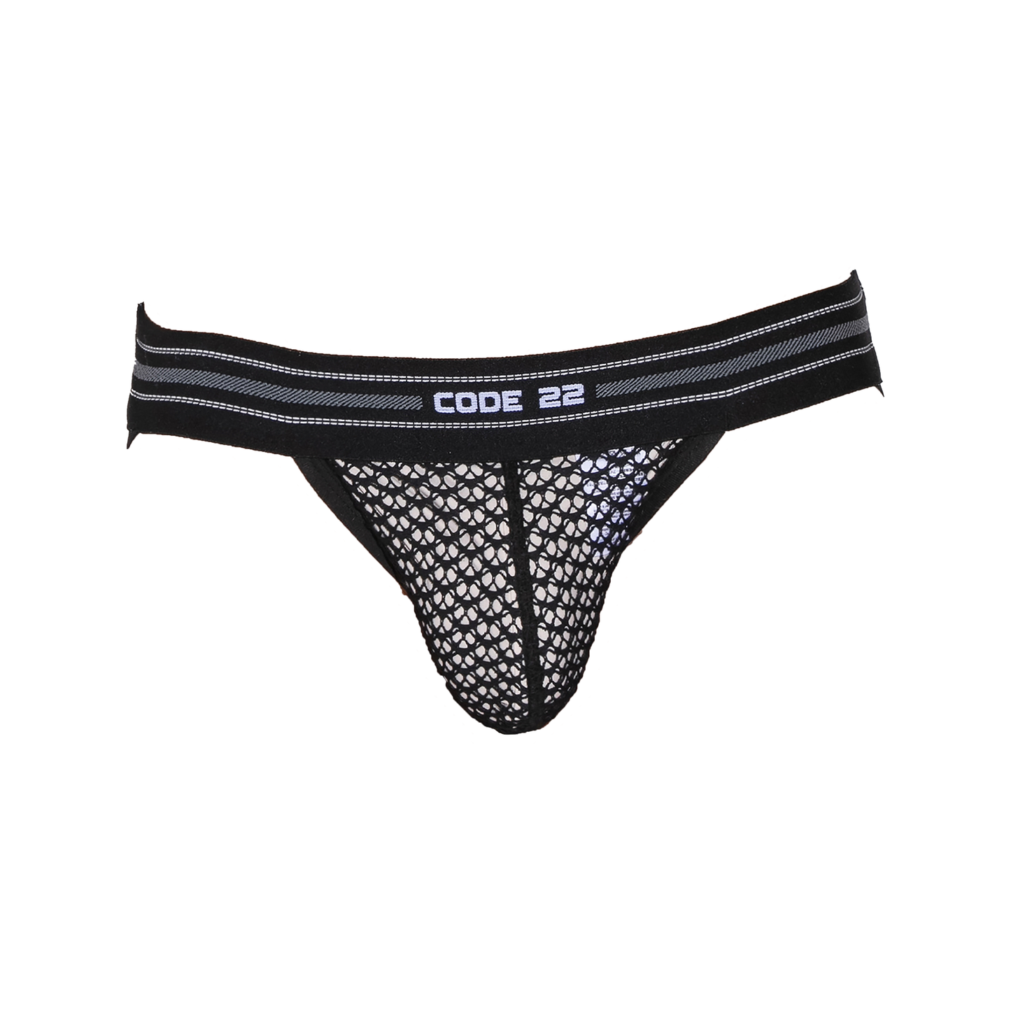 CODE 22 Openwork Jockstrap Black