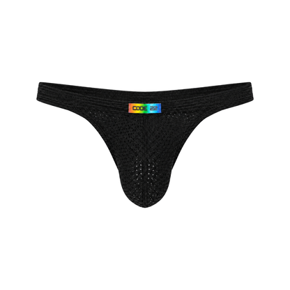 CODE 22 Pride Thong Black