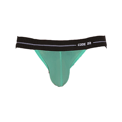 CODE 22 Sheer Mesh Jockstrap Green