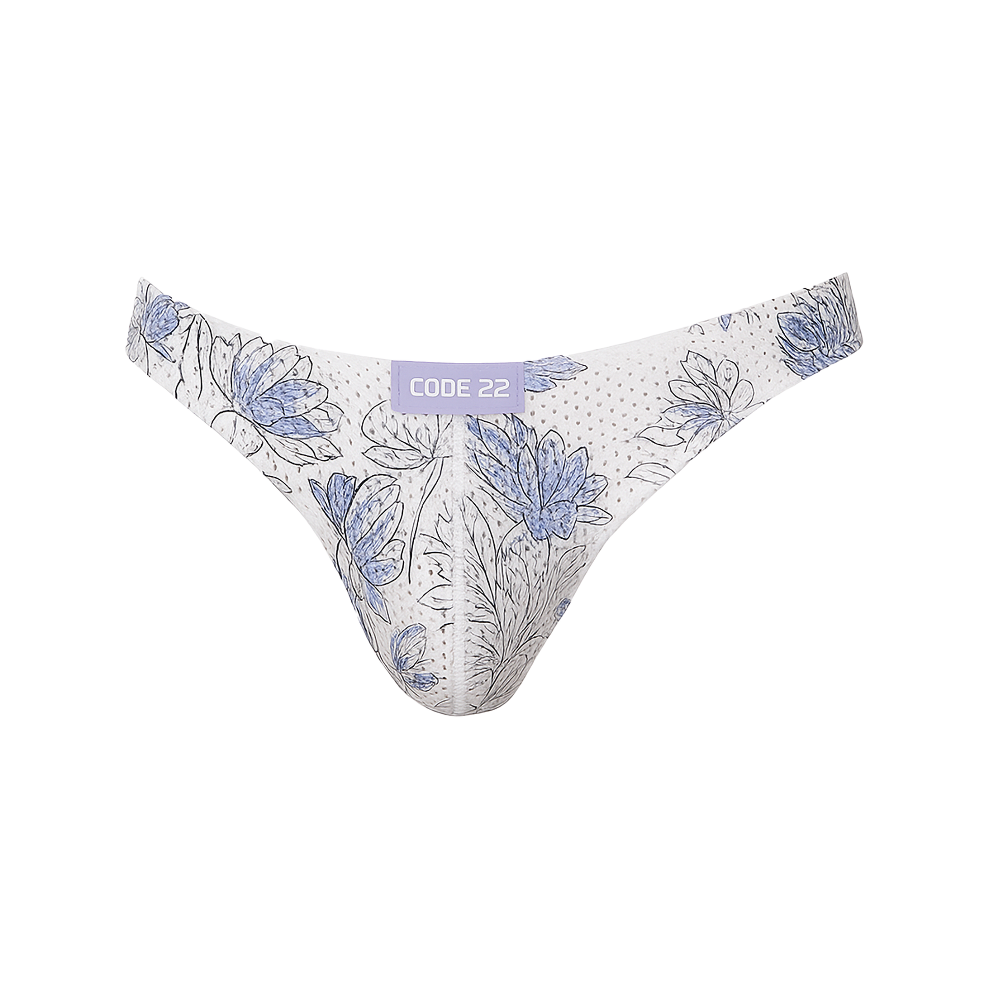 CODE 22 Sport Mesh Bay Thong Powder Blue