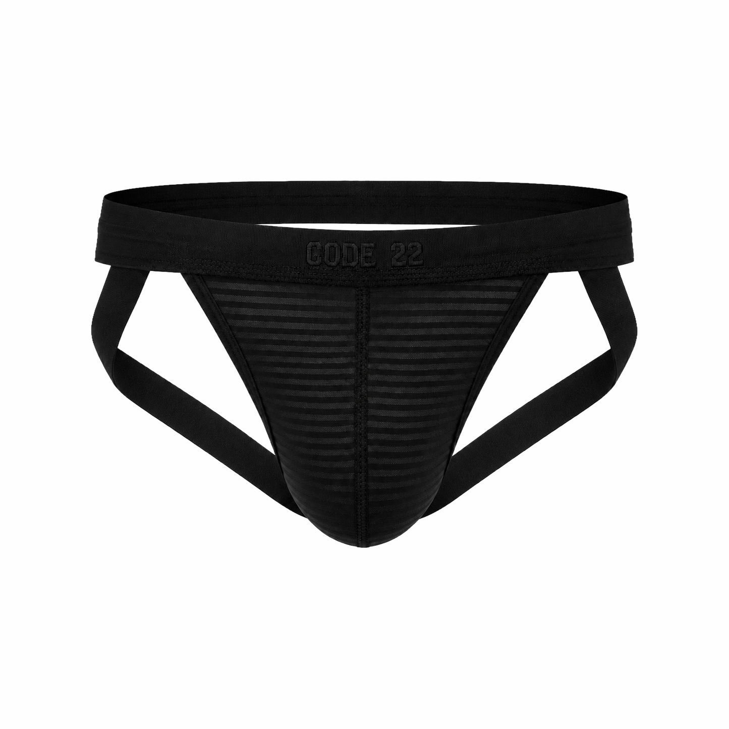 CODE 22 Zebra Jockstrap Black