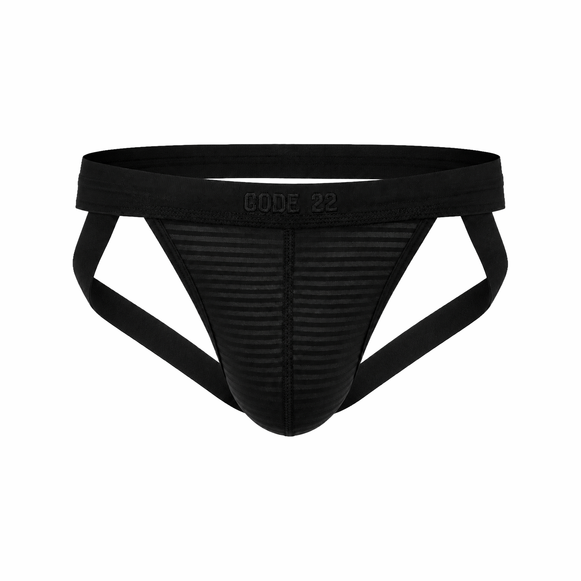 CODE 22 Zebra Jockstrap Black