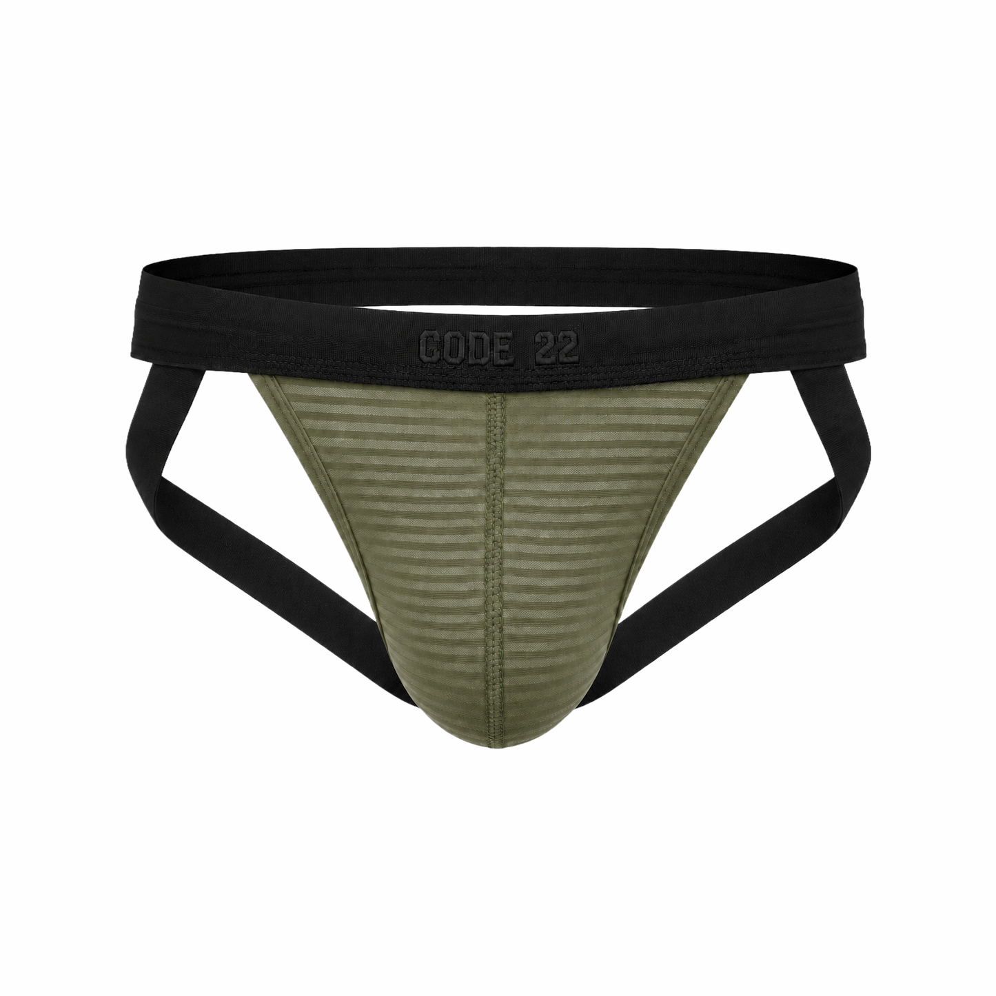 CODE 22 Zebra Jockstrap Khaki
