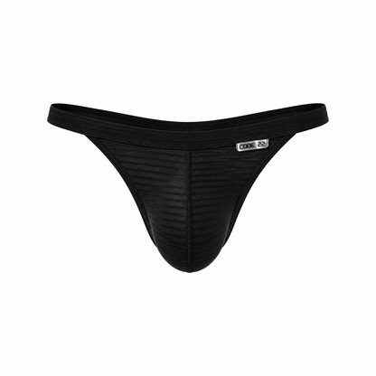 CODE 22 Zebra Thong Black