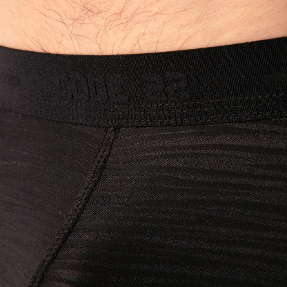 CODE 22 Zebra Thong Black