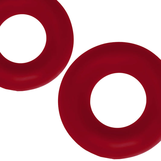 Hünkyjunk Stiffy Cockring 2-Pack Cherry Ice