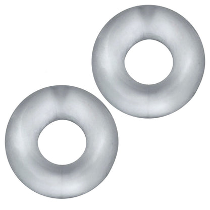 Hünkyjunk Stiffy Cockring 2-Pack Clear Ice